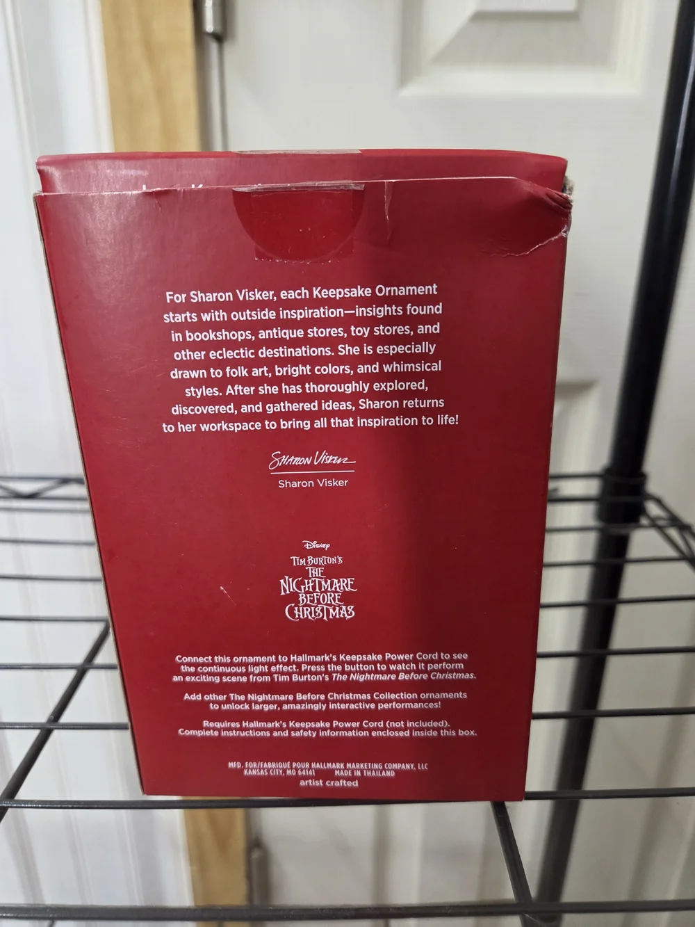2020 Hallmark Keepsake Jack Skellington Red Christmas Ornament
